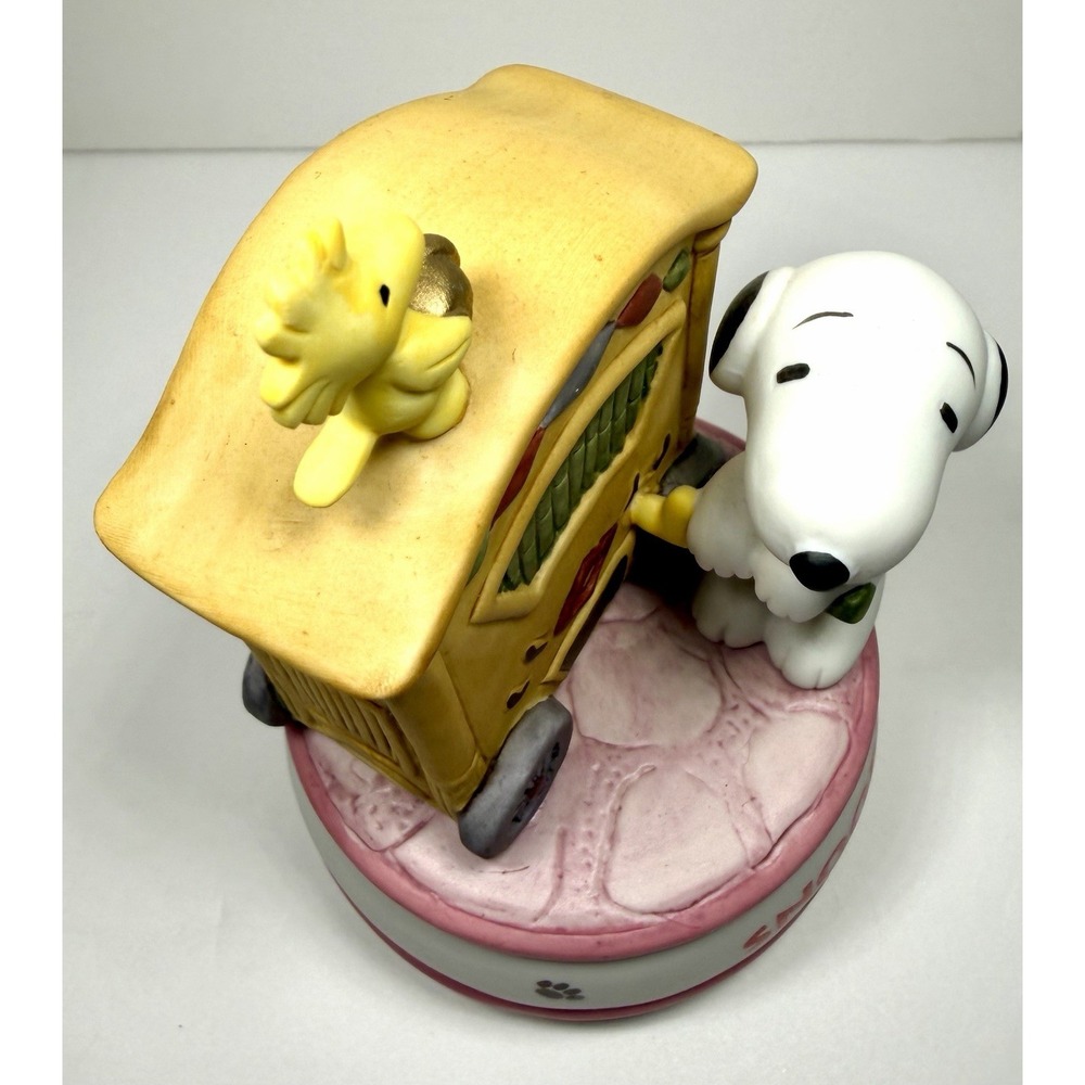 Vintage Sekiguchi Peanuts Snoopy Japan Music Box Crank Organ Figure 1997 Rare - Picture 17 of 17